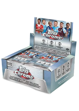 [Break 2483] Topps Chrome UEFA 25/26 - 1x Jumbo Box - 3 Autos Garantidos - Escolha seu time