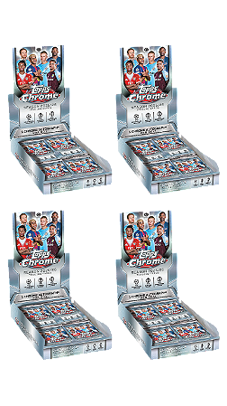 [Break 2488] Topps Chrome UEFA 25/26 - 4x Hobby Box - 4 Autos Garantidos - Escolha seu time