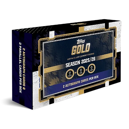 [Break 2517] Topps Gold 2025-26 - UEFA - 2 autos garantidos! Escolha seu time