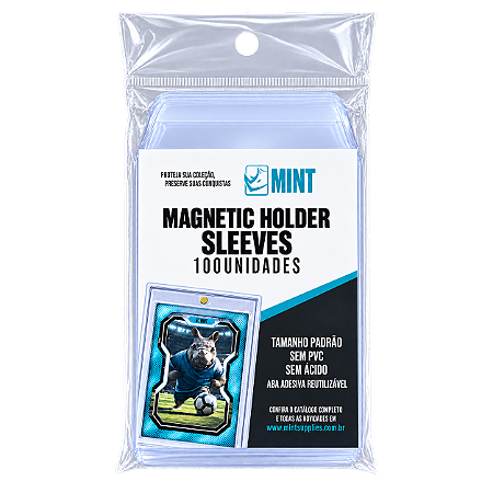 Magnetic Holder Sleeves MINT - 81 x 116 mm + aba - Pacote com 100
