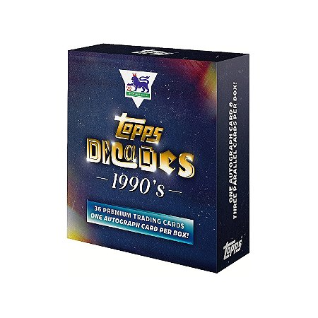 [Caixa Lacrada] Topps Decades Premier League 90’s Edition 2025 Hobby Box - 36 Cards e 1 Autógrafo