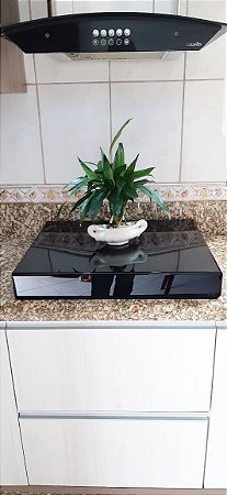 Tampa de fogão cooktop especial 62x54x8cm acrilico preto