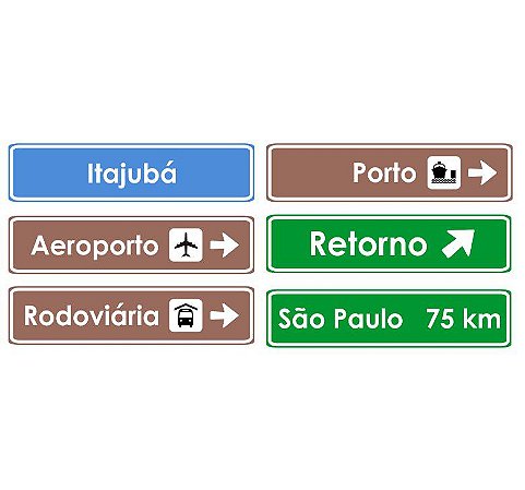 Placa indicativa personalizada HO (1 linha)