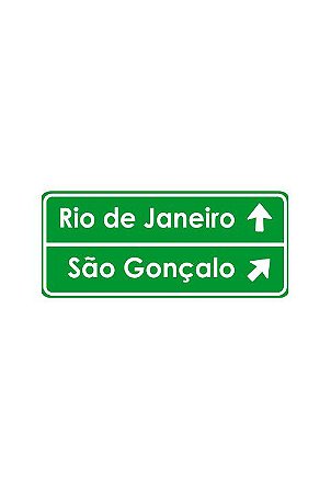 Placa indicativa HO (2 linhas)