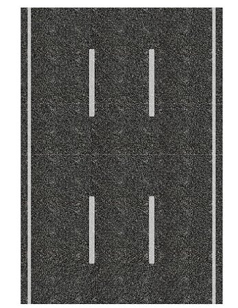 Adesivo via mão única c/ 3 pistas HO (códs. 1007 a 1057)
