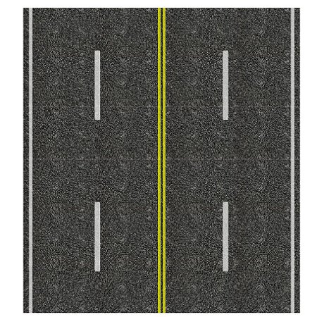 Adesivo avenida c/ 4 pistas+faixa central HO (códs. 1107 A 1157)