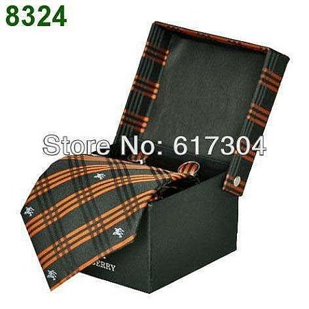 Kit Gravata, Abotoadura E Caixa Presenteável Burberry