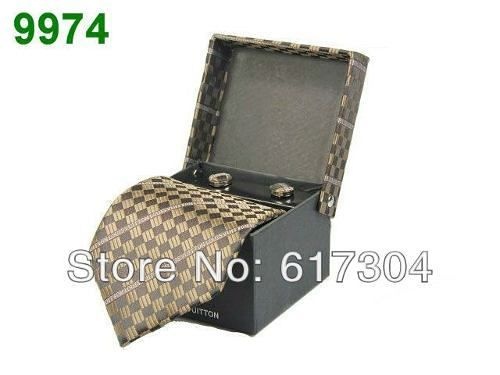 Kit Gravata E Abotoadura Louis Vuitton Importada