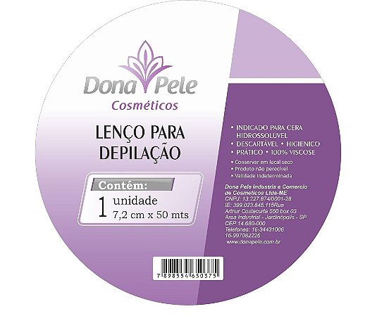 Papel para Depilação - Rolo TNT 100% viscose (unidade)