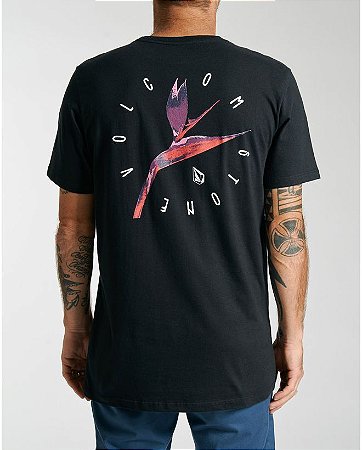 Camiseta Volcom Slim Bird Preta