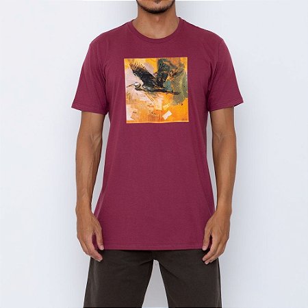 Camiseta RVCA Horton Heron Vinho
