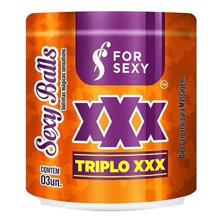Triplo Xxx Sexy Ball Funcional 03 Unidades For Sexy
