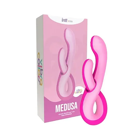 Medusa Vibrador Flexível 2 Em 1 Com Dupla Estimulação
