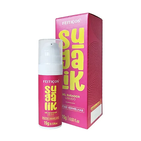 Sugalik Sugador Líquido Sabor Frutas Vermelhas Feitiços 15g