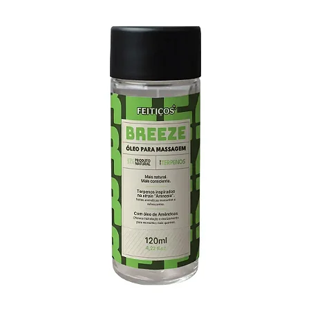 Breeze Óleo Beijável para Massagem com Terpenos Feitiços 120ml