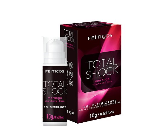 Total Shock Morango Gel Eletrizante Feitiços