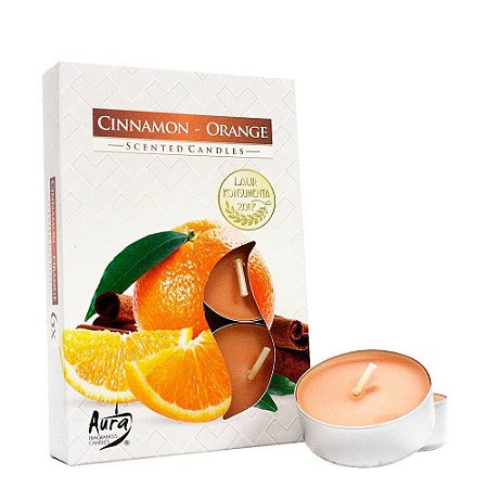 Velas Aromatizadas Canela Laranja Feitiços