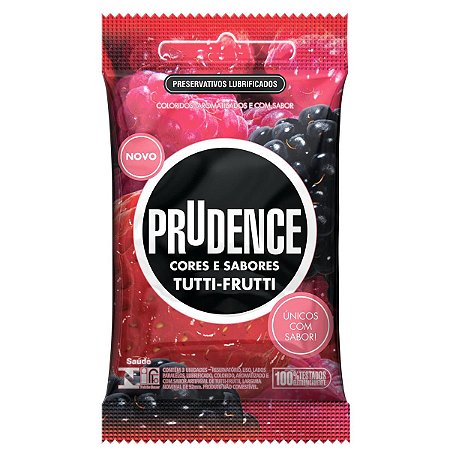 Preservativo Prudence Cores Sabores Tutti Frutti