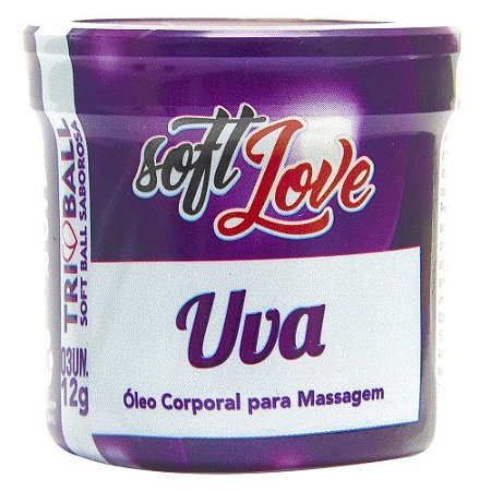 Bolinha Tri Ball Beijável Uva Soft Love