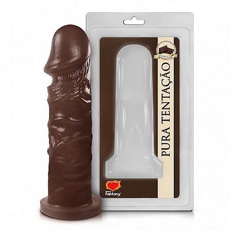 Pênis Realístico 15x3,8cm Aromático Chocolate