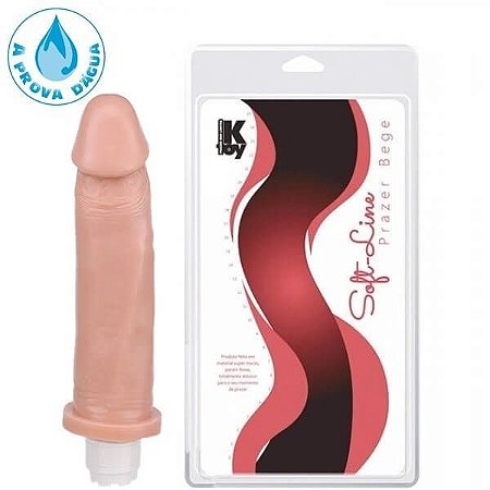 Pênis Realístico Com Vibrador 22,5x5,3cm