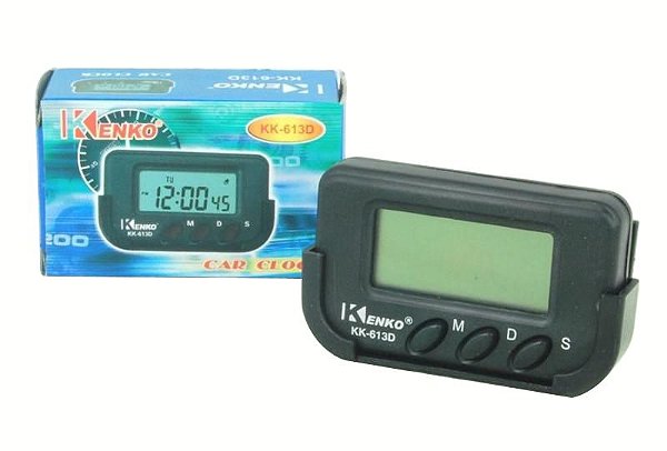 Relógio Digital Pra Carro Com Despertador, Cronometro Painel