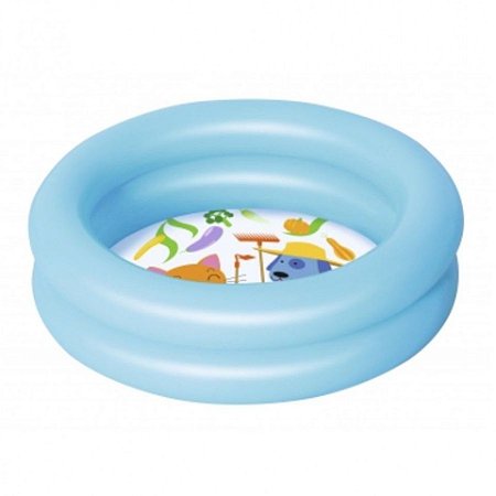 Piscina Inflável Kiddie 2 Anéis 21L 61cm X 15cm Azul