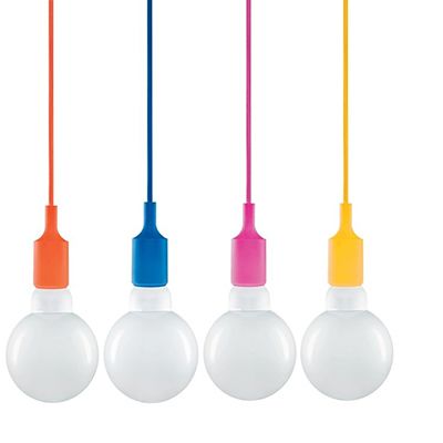 Pendente Colorido Para Lâmpada De 95cm Bocal E27