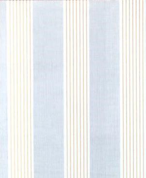 Papel de parede Social Listrado Azul,branco com listras Douradas rolo de 5 metros por 45 cm adesivado 5799-1