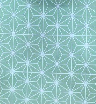 Papel de Parede Verde riscado em Branco