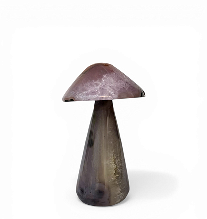 Cogumelo em Ágata e Ametista