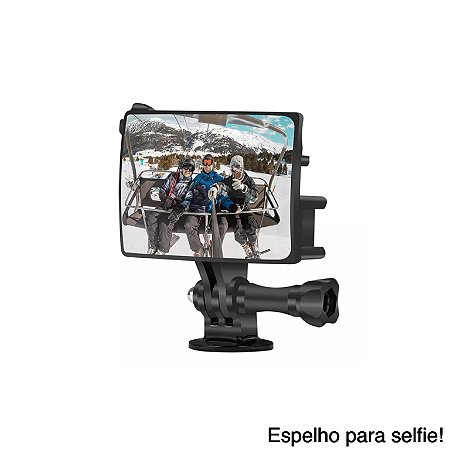 Espelho para Selfie ou Vlog com encaixe para câmeras de ação!