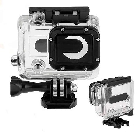 Caixa Estanque de Mergulho 40m Para Gopro HERO3, HERO3+, HERO4 Silver e HERO4 Black