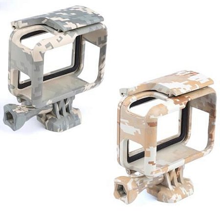 Moldura ou Frame Camuflado para Câmeras GoPro HERO5, HERO6, HERO7 White, Silver e Black