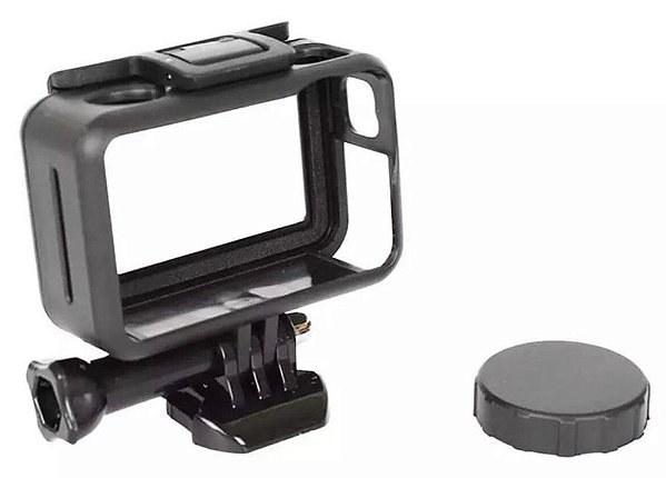 Moldura, Armação ou Frame em ABS com Tampa de Proteção de Lente para Câmeras DJi Osmo Action