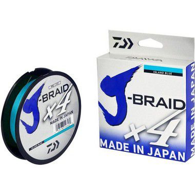 Linha Multifilamento Daiwa J-Braid X4 Azul 0,19mm 15lbs 270m
