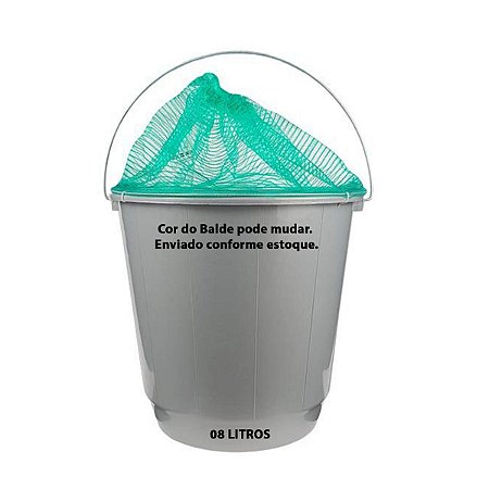 Balde para Isca Viva com Rede 8L