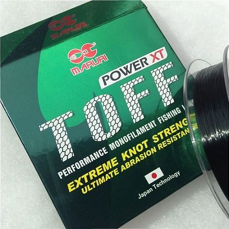 Linha Monofilamento Maruri Power XT Toff Verde 0,20mm 10lbs 300m