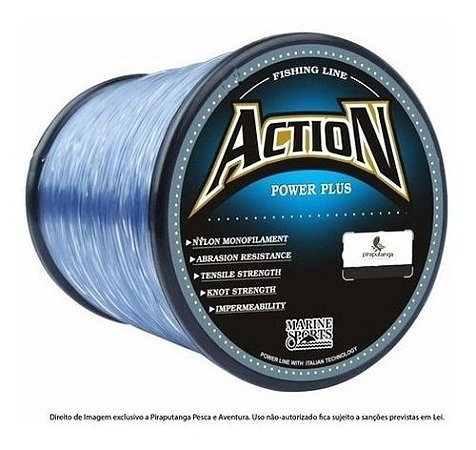 Linha Monofilamento Marine Action Power Plus 0,50mm 38lbs - 600m