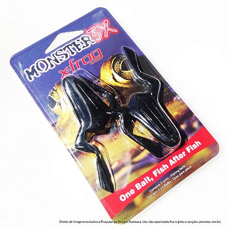 Isca Artificial Monster3x X-Frog Sapo, Black