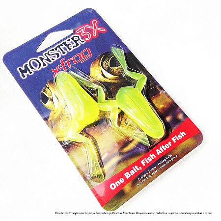 Isca Artificial Monster3x X-Frog Sapo, Mellow