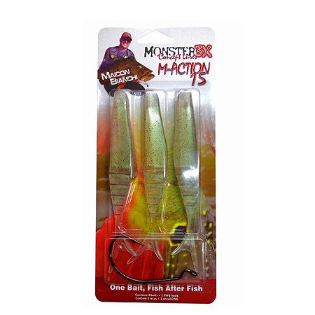 Isca Artificial Soft Monster3x M-Action 15, Live Bait