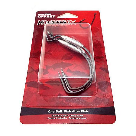 Anzol Monster3X Offset Lastreado EWG 4/0 2,5g - 03p
