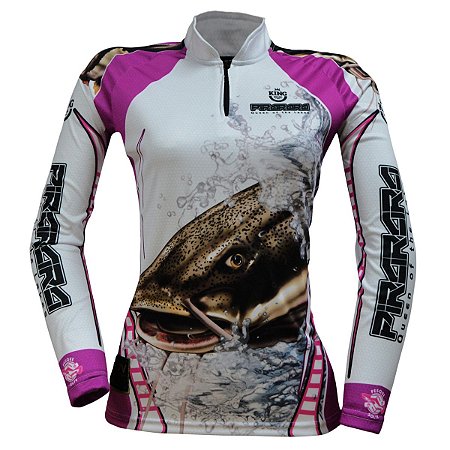 Camiseta Pesca King Feminina Baby Look KFF-401 com Proteção UV+