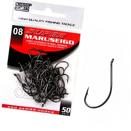 Anzol Marine Sports Super Maruseigo Nº08, 50p (Black)