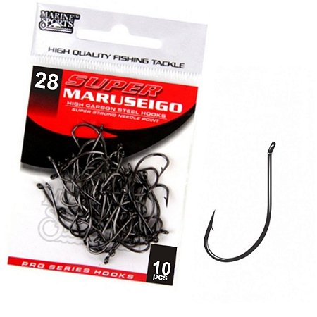 Anzol Marine Sports Super Maruseigo Nº28, 10p (Black)