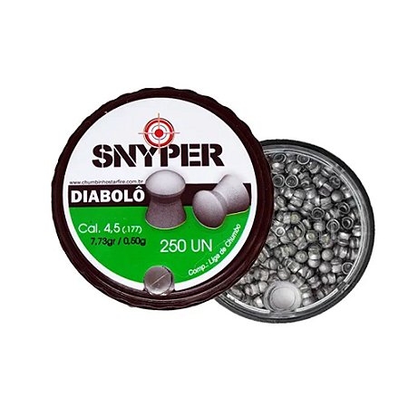 Chumbinho Diabolô Snyper 4,5mm (.177) Carabina de Pressão 250un