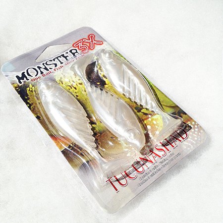 Isca Artificial Monster3x TucunaShad, Cor: 009 - Manjuba