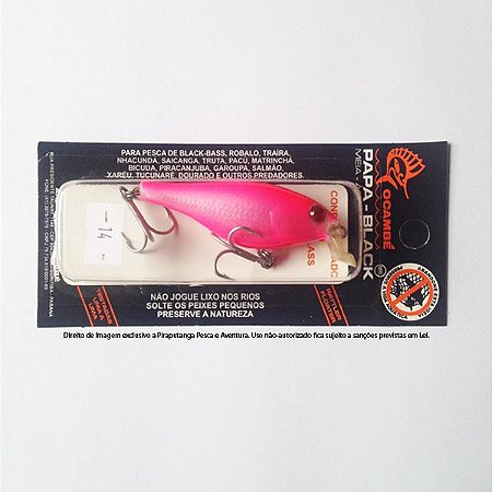 Isca Artificial Papa Black Ocambé, Cor 14 (Rosa)
