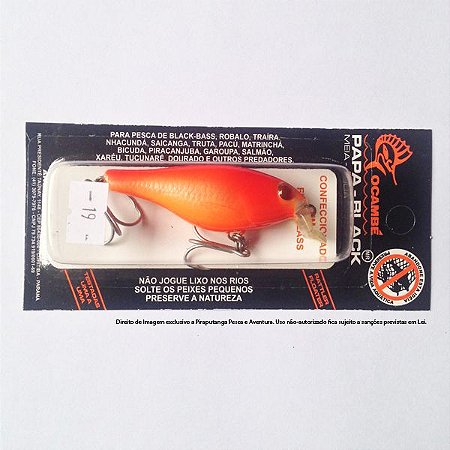 Isca Artificial Papa Black Ocambé, Cor 19